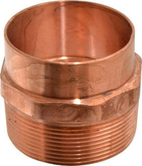 Mueller Industries - 3" Wrot Copper Pipe Adapter - C X M, Solder Joint - Caliber Tooling