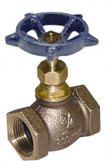 Legend Valve - 2" Pipe, FNPT Ends, Lead Free Brass Rising Stem Globe Valve - Lead Free Brass Disc, Threaded Bonnet, 200 psi WOG, 125 psi WSP, Class 125 - Caliber Tooling