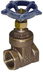 Legend Valve - 3" Pipe, Threaded Bronze Solid Wedge Stem Gate Valve - 200 WOG, 125 WSP, Screw-In Bonnet - Caliber Tooling