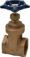 Legend Valve - 1-1/2" Pipe, Threaded Bronze Solid Wedge Stem Gate Valve - 200 WOG, 125 WSP, Screw-In Bonnet - Caliber Tooling