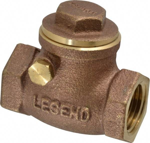 Legend Valve - 1/2" Brass Check Valve - Inline, FNPT x FNPT, 200 WOG - Caliber Tooling