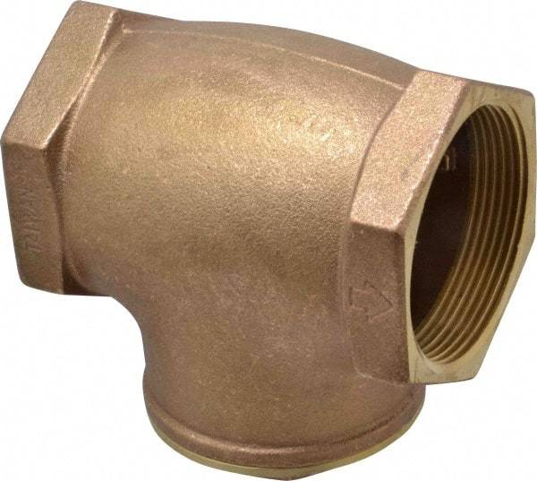 Legend Valve - 3" Brass Check Valve - Inline, FNPT x FNPT, 200 WOG - Caliber Tooling