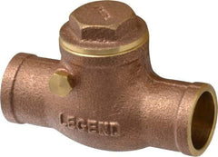 Legend Valve - 3/4" Brass Check Valve - Soldered x Soldered, 200 WOG - Caliber Tooling