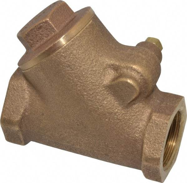 Legend Valve - 3/4" Bronze Check Valve - Y-Pattern, FNPT x FNPT, 300 WOG - Caliber Tooling