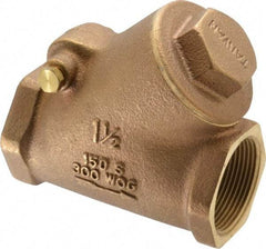 Legend Valve - 1-1/2" Bronze Check Valve - Y-Pattern, FNPT x FNPT, 300 WOG - Caliber Tooling