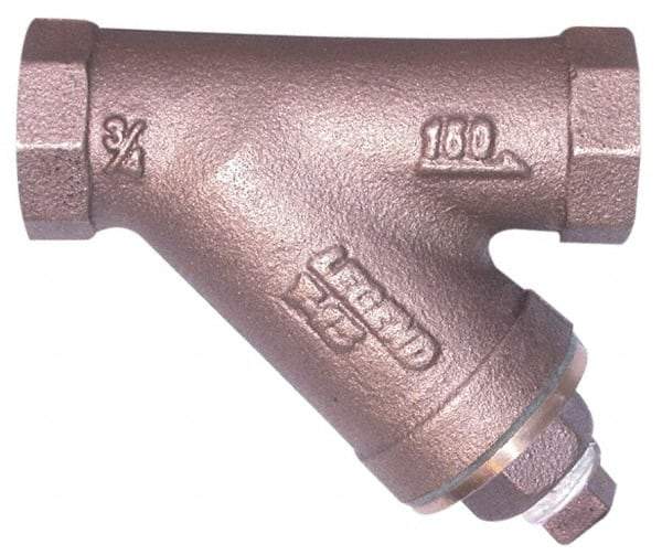 Legend Valve - 3" Pipe, FNPT Ends, Cast Iron Y-Strainer - 500 psi WOG Rating, 250 psi WSP Rating - Caliber Tooling