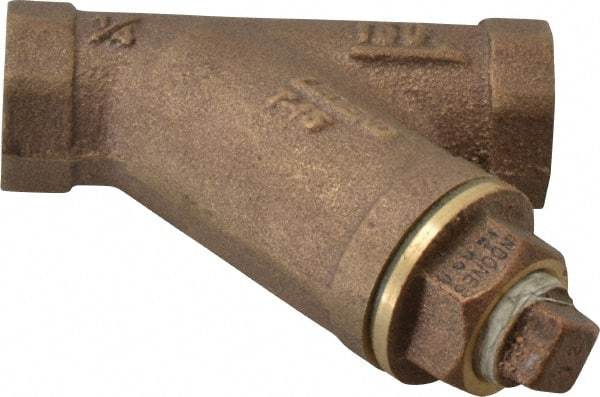 Legend Valve - 1/4" Pipe, FNPT Ends, Bronze Y-Strainer - 300 psi WOG Rating, 150 psi WSP Rating - Caliber Tooling