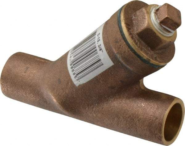 Legend Valve - 3/4" Pipe, Solder Ends, Bronze Y-Strainer - 300 psi WOG Rating, 150 psi WSP Rating - Caliber Tooling