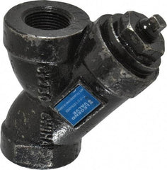 Legend Valve - 1" Pipe, FNPT Ends, Cast Iron Y-Strainer - 500 psi WOG Rating, 250 psi WSP Rating - Caliber Tooling