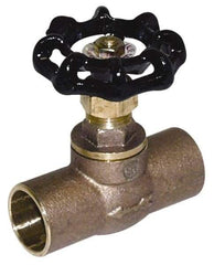 Legend Valve - 1/2" Pipe, 125 psi WOG Rating, Lead Free Brass, Stop Valve - Handwheel Handle, FNPT x FNPT End Connections - Caliber Tooling