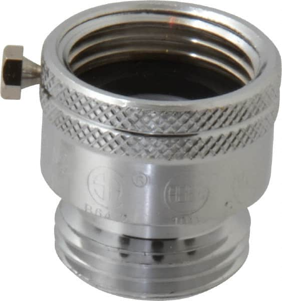 Legend Valve - 3/4" Pipe, 125 Max psi, Chrome Plated Brass, Hose Type Vacuum Breaker Valve - Buna-N Seal, GHT End Connections - Caliber Tooling