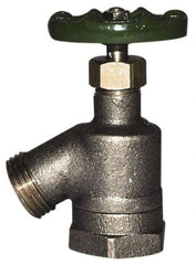 Legend Valve - 1/2" Pipe, Lead Free Brass Bent Nose Garden Valve, Sillcock - Handwheel Handle, FNPT x MGHT End Connections, 125 psi WOG Rating - Caliber Tooling