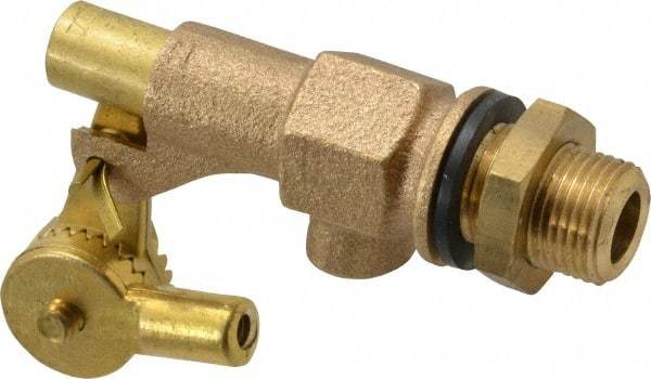 Legend Valve - 3/8" Pipe, Bronze, Mechanical Float Valve - 125 psi, MPT x Plain End Connections - Caliber Tooling