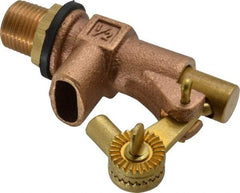 Legend Valve - 1/2" Pipe, Bronze, Mechanical Float Valve - 125 psi, MPT x Plain End Connections - Caliber Tooling