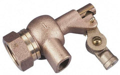 Legend Valve - 1-1/4" Pipe, Bronze, Mechanical Float Valve - 125 psi, NPTF x Plain End Connections - Caliber Tooling