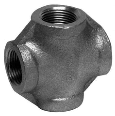 Merit Brass - 1-1/2" Grade 316 Stainless Steel Pipe Cross - FNPT End Connections, 150 psi - Caliber Tooling