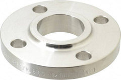 Merit Brass - 1-1/2" Pipe, 5" OD, Stainless Steel, Slip On Pipe Flange - 3-7/8" Across Bolt Hole Centers, 5/8" Bolt Hole, 150 psi, Grades 316 & 316L - Caliber Tooling