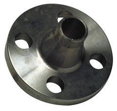 Merit Brass - 1-1/4" Pipe, 4-5/8" OD, Stainless Steel, Weld Neck Pipe Flange - 3-1/2" Across Bolt Hole Centers, 5/8" Bolt Hole, 150 psi, Grades 316 & 316L - Caliber Tooling