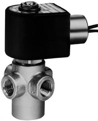 Parker - 1/4" Port, Stainless Steel Solenoid Valve - Multipurpose, NBR Seal - Caliber Tooling