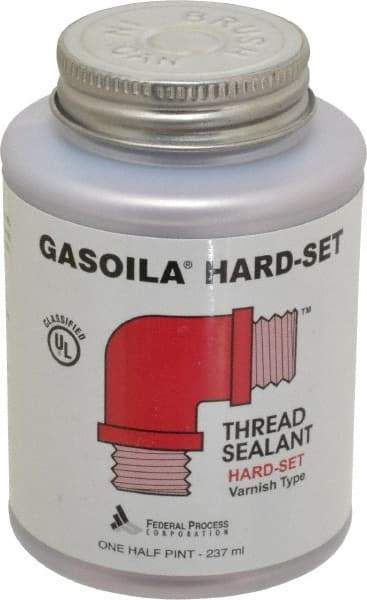 Federal Process - 1/2 Pt Brush Top Can Red Federal Gasoila Hard-Set - 350°F Max Working Temp - Caliber Tooling