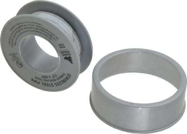 Federal Process - 1/2" Wide x 260" Long High Density Pipe Repair Tape - 4 mil Thick, -450 to 550°F, White - Caliber Tooling