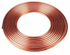 Mueller Industries - 60' Long, 1-5/8" OD x 1.38" ID, Copper Seamless Tube - 0.06" Wall Thickness, 1.14 Ft/Lb - Caliber Tooling