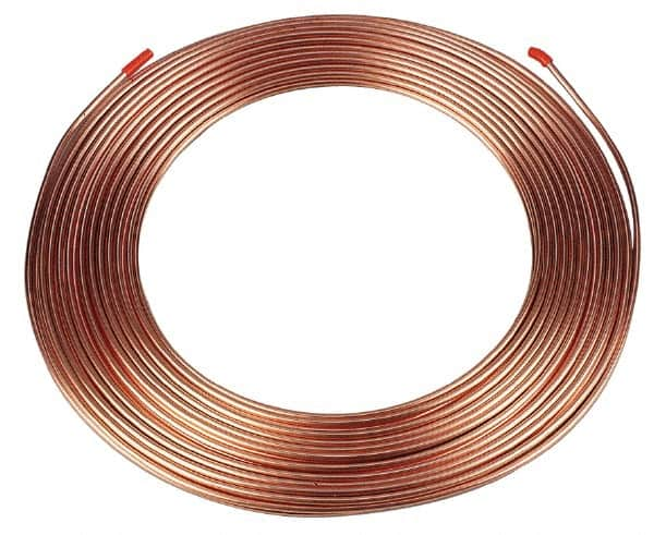 Mueller Industries - 50' Long, 5/8" OD x 0.555" ID, Copper Seamless Tube - 0.035" Wall Thickness - Caliber Tooling