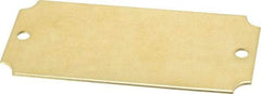 C.H. Hanson - 3-1/16 Inch Wide, Style 3, Brass Blank Metal Plate - 1-7/16 Inch High, 10 Pieces - Caliber Tooling