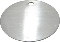 C.H. Hanson - 2 Inch Diameter, Round, Aluminum Blank Metal Tag - Blank, 50 Pieces - Caliber Tooling