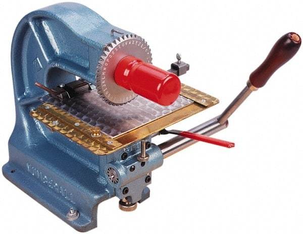 Made in USA - Manual Stamping Machines Character Capacity: 42 Size: 1/8 - Caliber Tooling