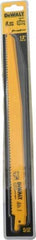 DeWALT - 12" Long, Bi-Metal Reciprocating Saw Blade - Tapered Profile, 6 TPI, Toothed Edge, Universal Shank - Caliber Tooling