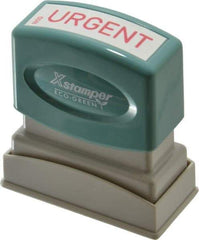 Value Collection - Urgent, Red Pre-Inked Stamp - 1/2 Inch Wide x 1-5/8 Inch Long - Caliber Tooling