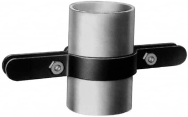 Made in USA - 1-1/4" Pipe, Riser Clamp - Black, 250 Lb Capacity, Carbon Steel - Caliber Tooling