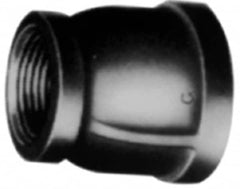 Made in USA - Size 3 x 2-1/2", Class 3,000, Steel Black Pipe Thread Reducer - 3,000 psi, Threaded (NPT) End Connection - Caliber Tooling