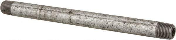 Made in USA - Schedule 40, 1-1/2 x 60" Galvanized Pipe Nipple - Threaded Steel - Caliber Tooling