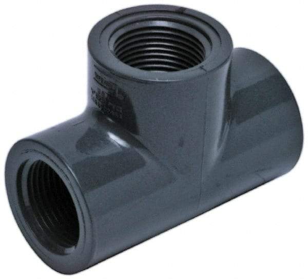 Value Collection - 3" CPVC Plastic Pipe Tee - Schedule 80, FIPT x FIPT x FIPT End Connections - Caliber Tooling