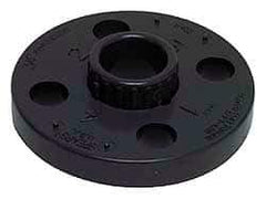 Value Collection - 8" PVC Plastic Pipe Flange (One Piece) - Schedule 80, Slip End Connections - Caliber Tooling