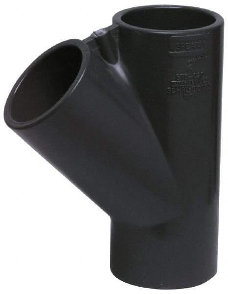 Value Collection - 6" PVC Plastic Pipe Wye - Schedule 40, Slip End Connections - Caliber Tooling