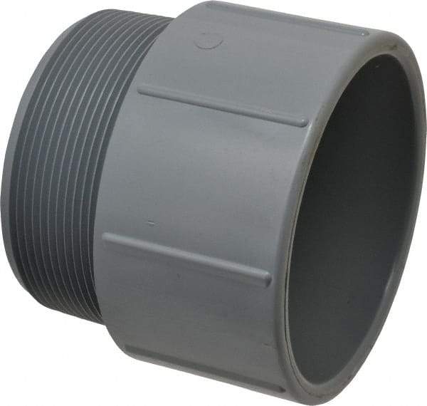 Value Collection - 4" CPVC Plastic Pipe Male Adapter - Schedule 80, MIPT x Slip End Connections - Caliber Tooling