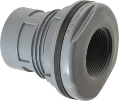 Value Collection - 1-1/2" CPVC Plastic Pipe Bulkhead Tank Adapter - Schedule 80, FIPT x FIPT End Connections - Caliber Tooling