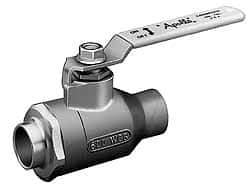 Apollo - 3" Pipe, Standard Port, Bronze Standard Ball Valve - 2 Piece, Inline - One Way Flow, Soldered x Soldered Ends, Lever Handle, 600 WOG, 125 WSP - Caliber Tooling