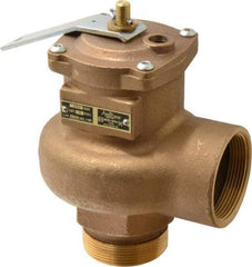 Conbraco - 2" Inlet, 2" Outlet, High Capacity Steam Relief Valve - 15 Max psi, Bronze, 3,150 Lb per Hour - Caliber Tooling