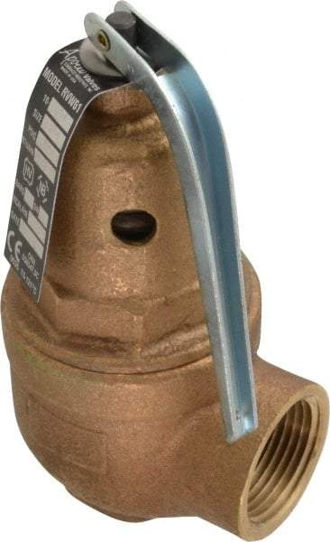 Conbraco - 3/4" Inlet, 1" Outlet, ASME Section IV Safety Relief Valve - 150 Max psi, Bronze, 3,655,000 BTUs - Caliber Tooling