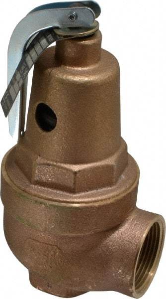 Conbraco - 1" Inlet, 1-1/4" Outlet, ASME Section IV Safety Relief Valve - 30 Max psi, Bronze, 1,570,000 BTUs - Caliber Tooling