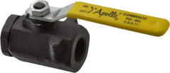 Apollo - 3/4" Pipe, Standard Port, Carbon Steel Standard Ball Valve - 2 Piece, Inline - One Way Flow, FNPT x FNPT Ends, Lever Handle, 2,000 WOG, 150 WSP - Caliber Tooling