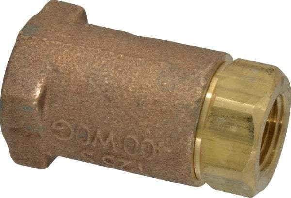 Conbraco - 3/8" Bronze Check Valve - Inline, FNPT x FNPT - Caliber Tooling