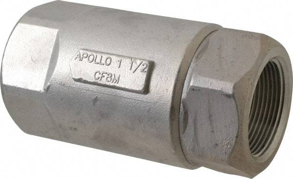 Conbraco - 1-1/2" Stainless Steel Check Valve - Inline, FNPT x FNPT - Caliber Tooling