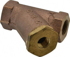 Conbraco - 3/8" Pipe, FNPT Ends, Cast Bronze Y-Strainer - 400 psi WOG Rating - Caliber Tooling