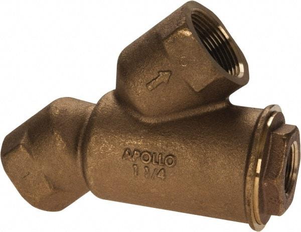 Conbraco - 1-1/4" Pipe, FNPT Ends, Cast Bronze Y-Strainer - 400 psi WOG Rating - Caliber Tooling