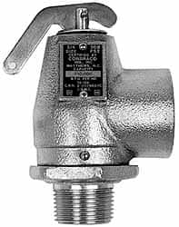 Conbraco - 3/4" Inlet, 1" Outlet, ASME Safety Relief Valve - 35 Max psi, Bronze, 790,000 BTUs - Caliber Tooling